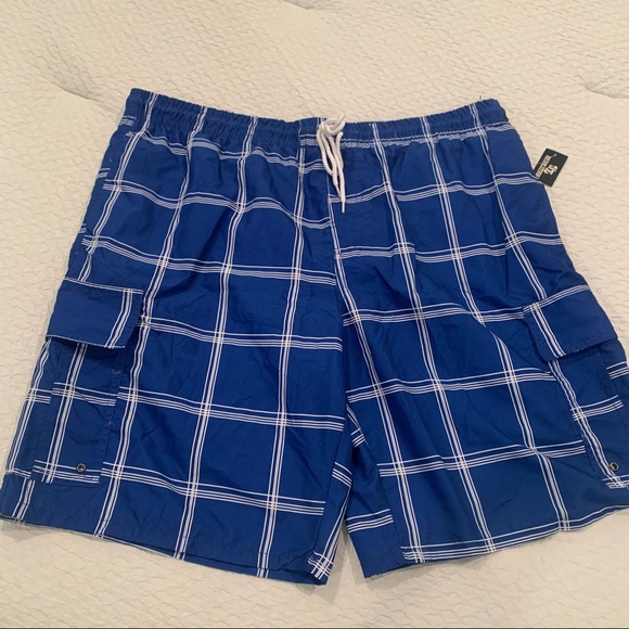 🏷️NWT Revolution Men’s Cargo Style Swim Trunks Swimsuit XL - Picture 1 of 5